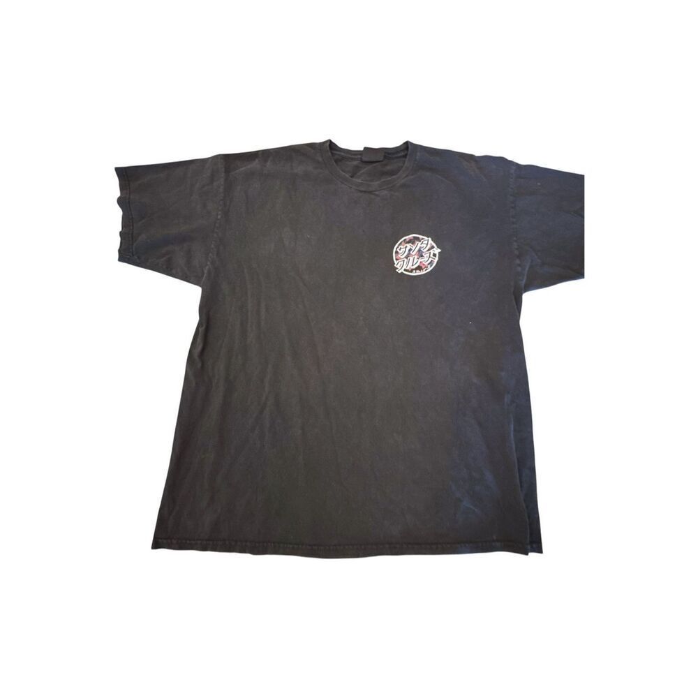SANTA CRUZ SKATEBOARDS Y2K NHS Inc. Japanese Katakana Dot Logo Graphic Tee